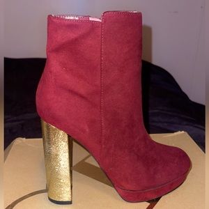 Charlotte Russe Burgundy Boot